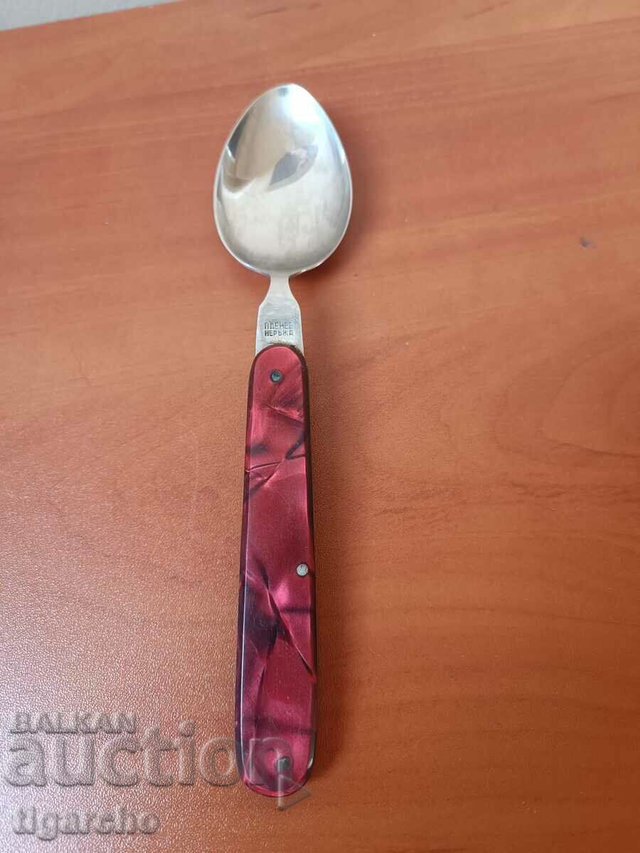 Old folding spoon