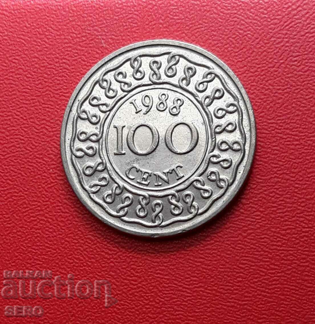 Suriname-100 cents 1988