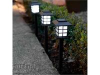 Set of 6 solar LED lamps for yard and garden