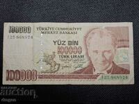 100000 Turkish lira