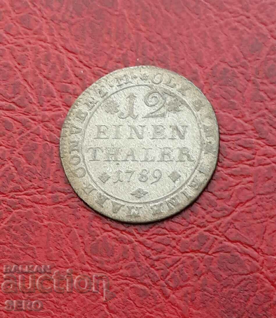 Germania-Braunschweig-Lüneburg-1/12 Thaler 1789