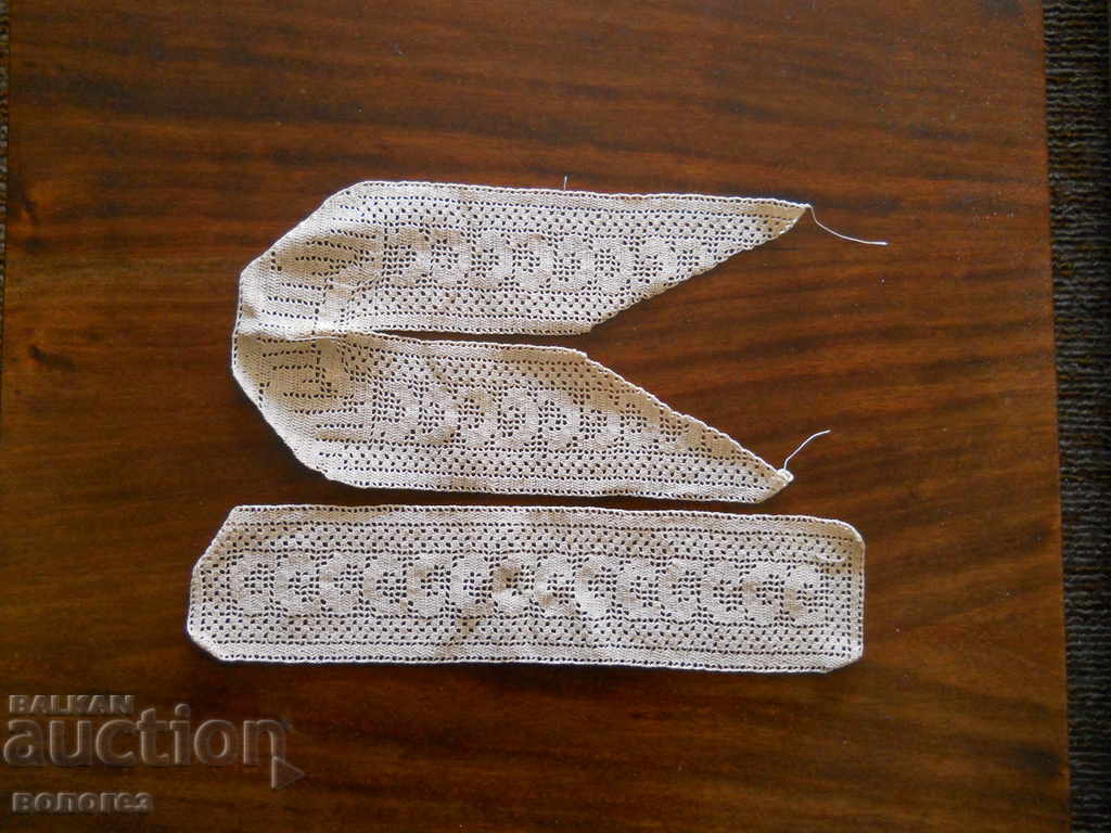 Old hand-woven lace for folk costume