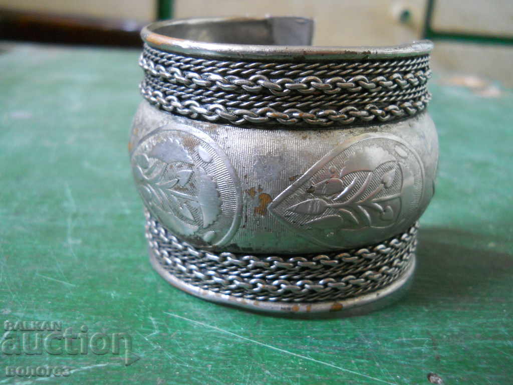 Antique silver-plated bracelet