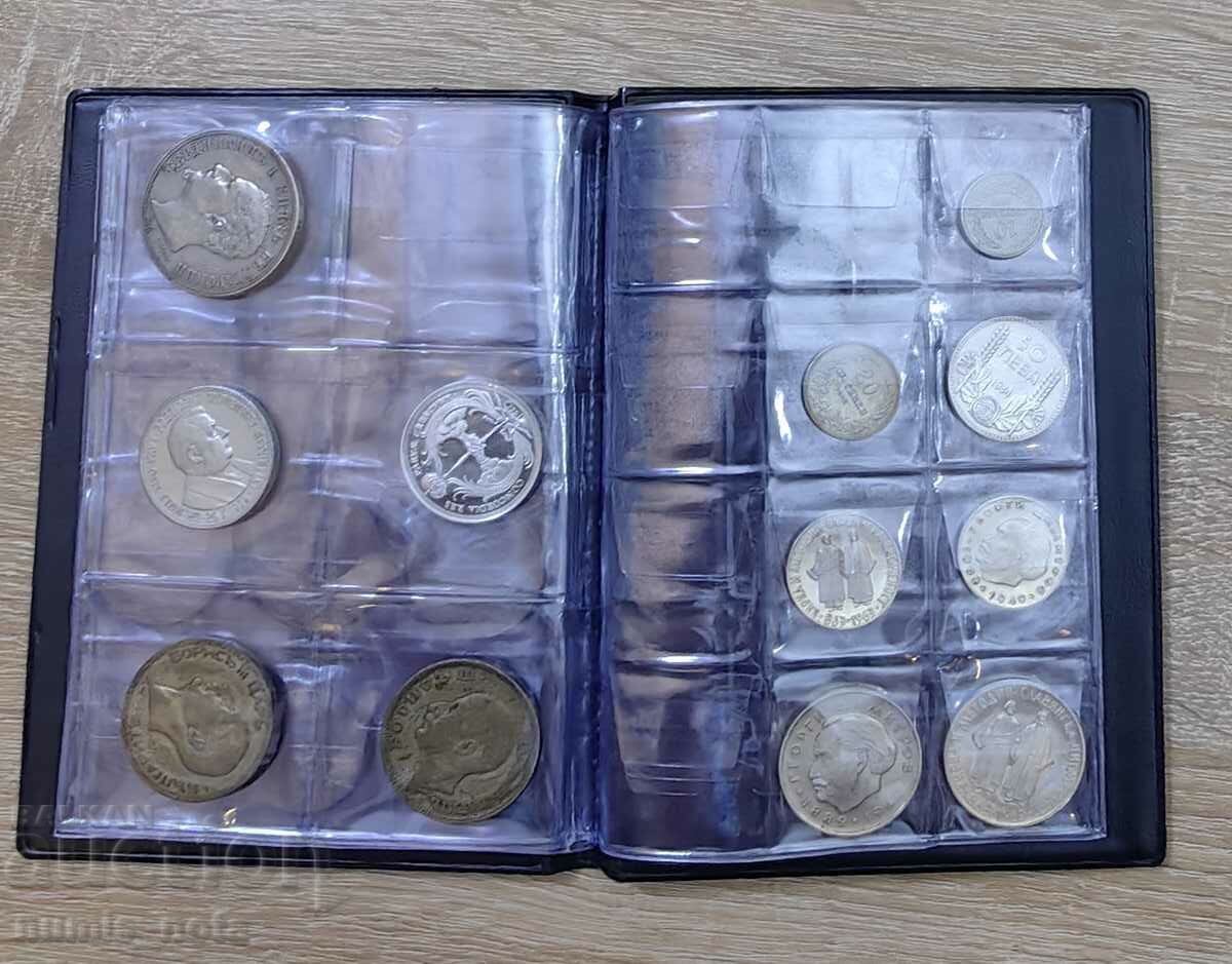 Auction coin folder - different diameter - mixed pockets Auction coin folder - different diameter - mixed pockets