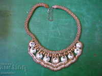 Antique bronze necklace