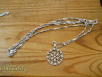 Old silver chain with medallion - 10.40 g / pr. 925