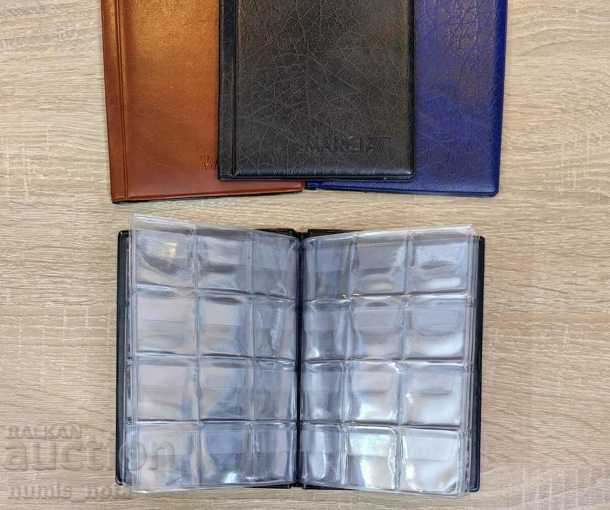 Auction coin folders with pockets - for 96 coins up to 30 mm Auction coin folders with pockets - for 96 coins up to 30 mm