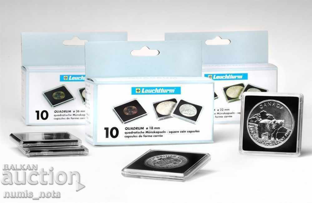 Leuchtturm Quadrum Coin Capsules - Germany - 15mm with price 17.50 BGN | € 8.95 Leuchtturm Quadrum Coin Capsules - Germany - 15mm with price 17.50 BGN | € 8.95