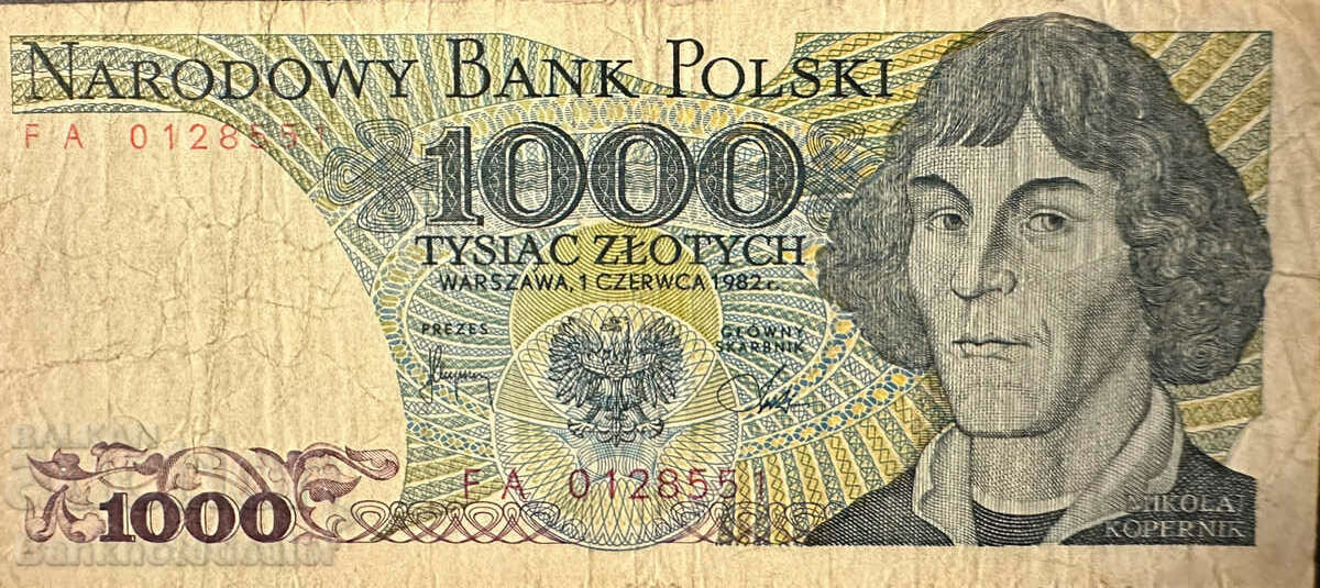 Polonia 1000 Zlotych 1982 Pick 146c Ref 8551