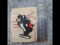 Insigna din plastic Tom și Jerry din martie 1988