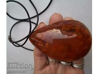 Huge natural Baltic amber 60g medallion