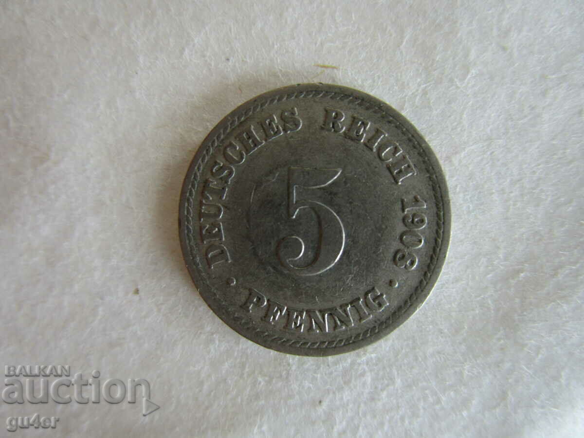 ❌❌GERMANY, 5 pfenning 1908, ORIGINAL❌❌ ❌❌GERMANY, 5 pfenning 1908, ORIGINAL❌❌