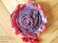 Wax panel - coat of arms - Austria