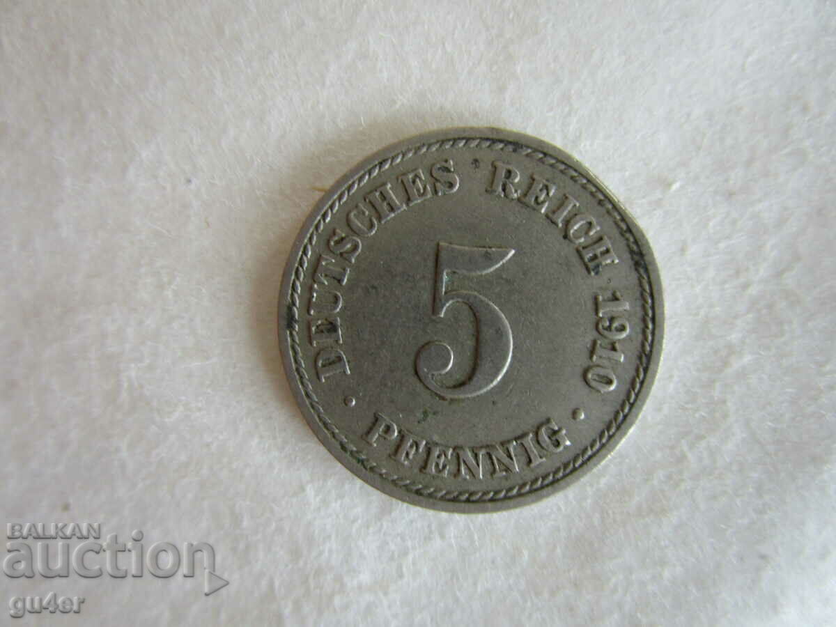 ❌❌GERMANY, 5 pfenning 1910, ORIGINAL❌❌ ❌❌GERMANY, 5 pfenning 1910, ORIGINAL❌❌
