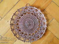 Antique copper panel - filigree