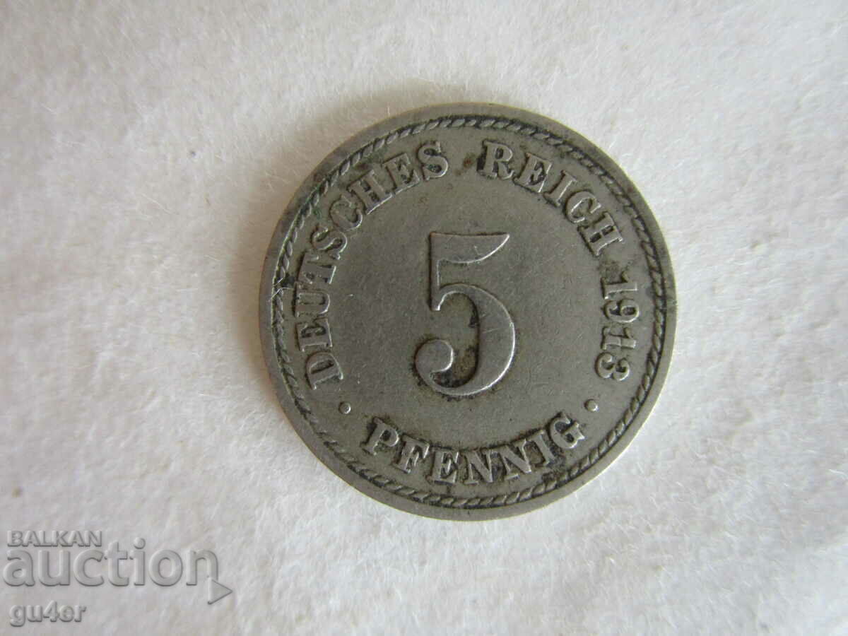 ❌❌GERMANY, 5 pfenning 1913, ORIGINAL❌❌ ❌❌GERMANY, 5 pfenning 1913, ORIGINAL❌❌