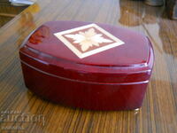 Luxury mahogany jewelry box