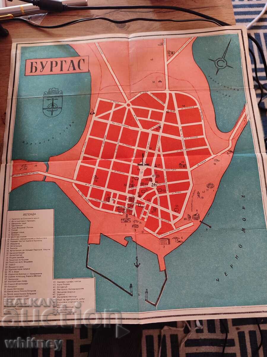 Map of Burgas