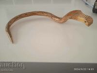 Wooden cobra snake, souvenir, 50 cm.