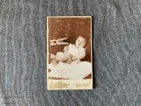 Old photo cardboard Zhanna Marcolesko Sliven baby