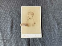 Old picture cardboard 1890 Romania Louis lady