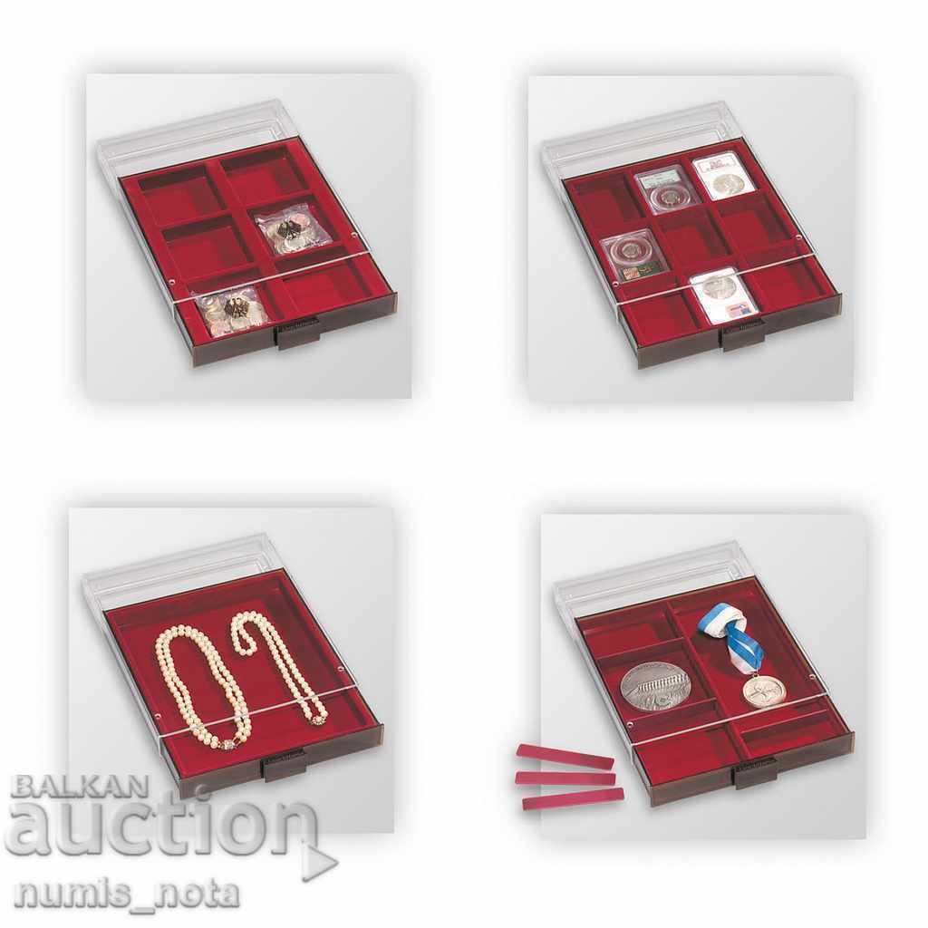 trays/boxes XL for coins, items with 6 compartments with price 68.00 BGN | € 34.77