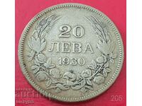 20 BGN 1930 - Bulgaria - Silver