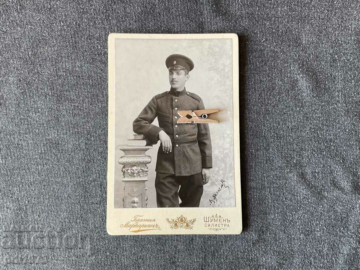 Carton foto vechi nr. Markarian 1904 soldat