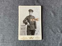 Old photo cardboard No. Markarian 1904 soldier