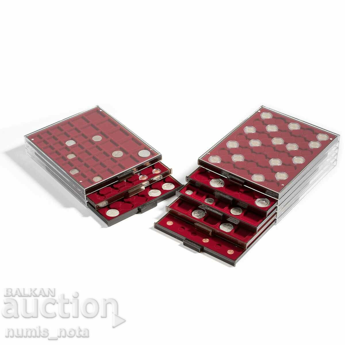 LEUCHTTURM MB boards - with 20 round sockets 49 mm. - 6 LEUCHTTURM MB boards - with 20 round sockets 49 mm. - 6