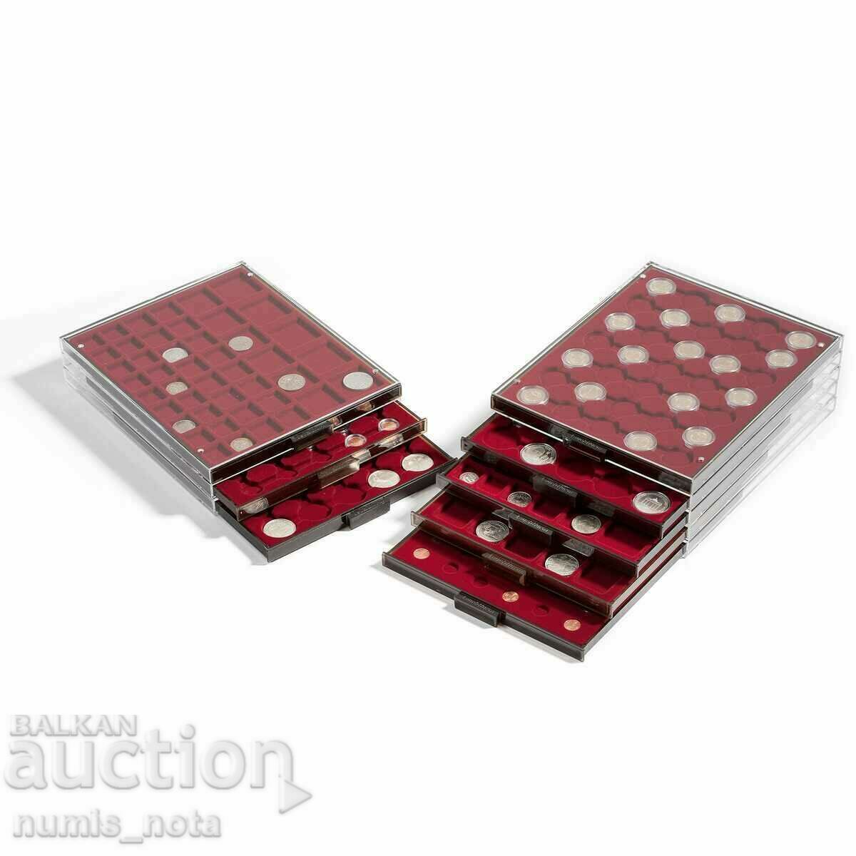 LEUCHTTURM MB boards - with 24 round sockets 42 mm. - 6 LEUCHTTURM MB boards - with 24 round sockets 42 mm. - 6