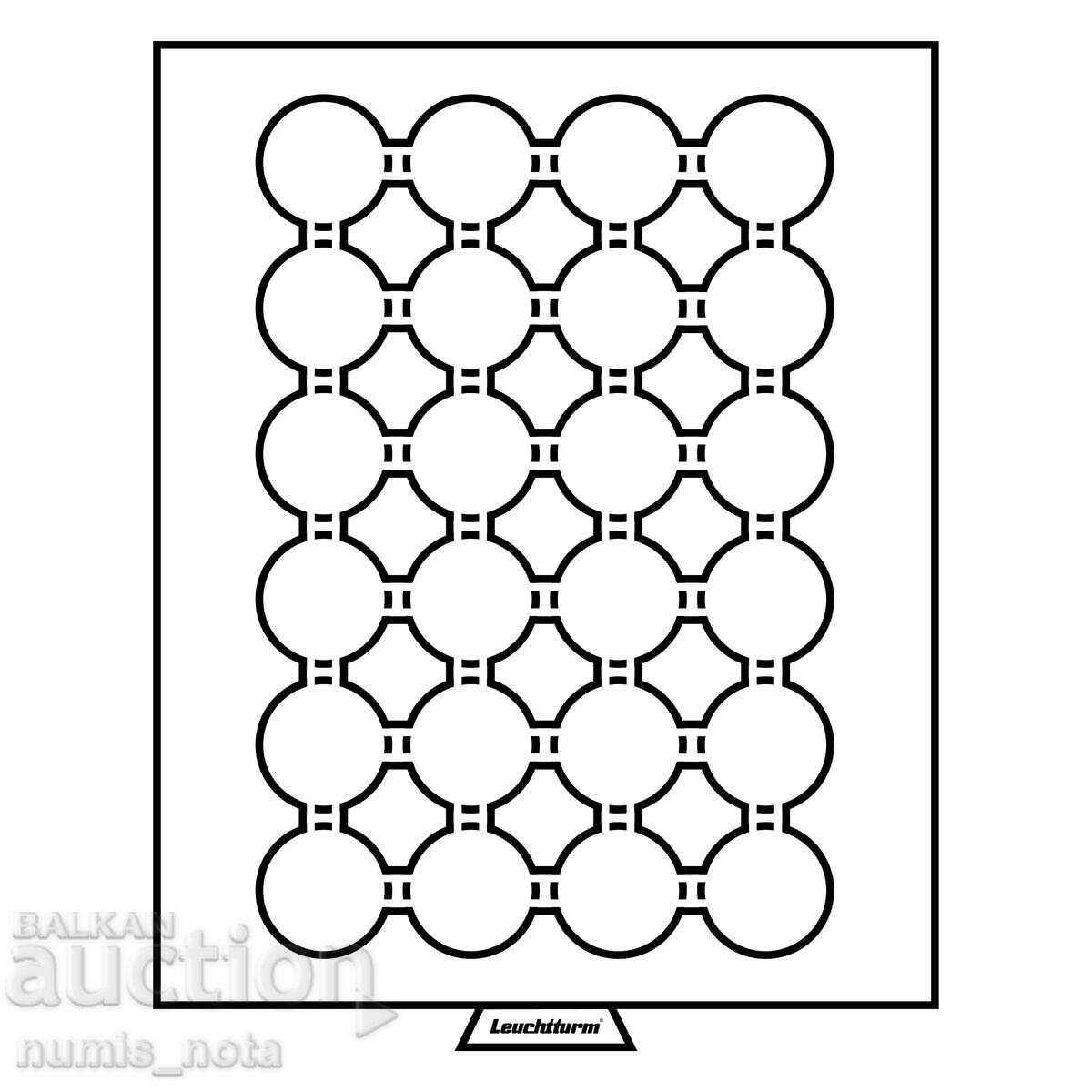 Πλακέτες LEUCHTTURM MB - με 24 στρογγυλές υποδοχές 42 χλστ.