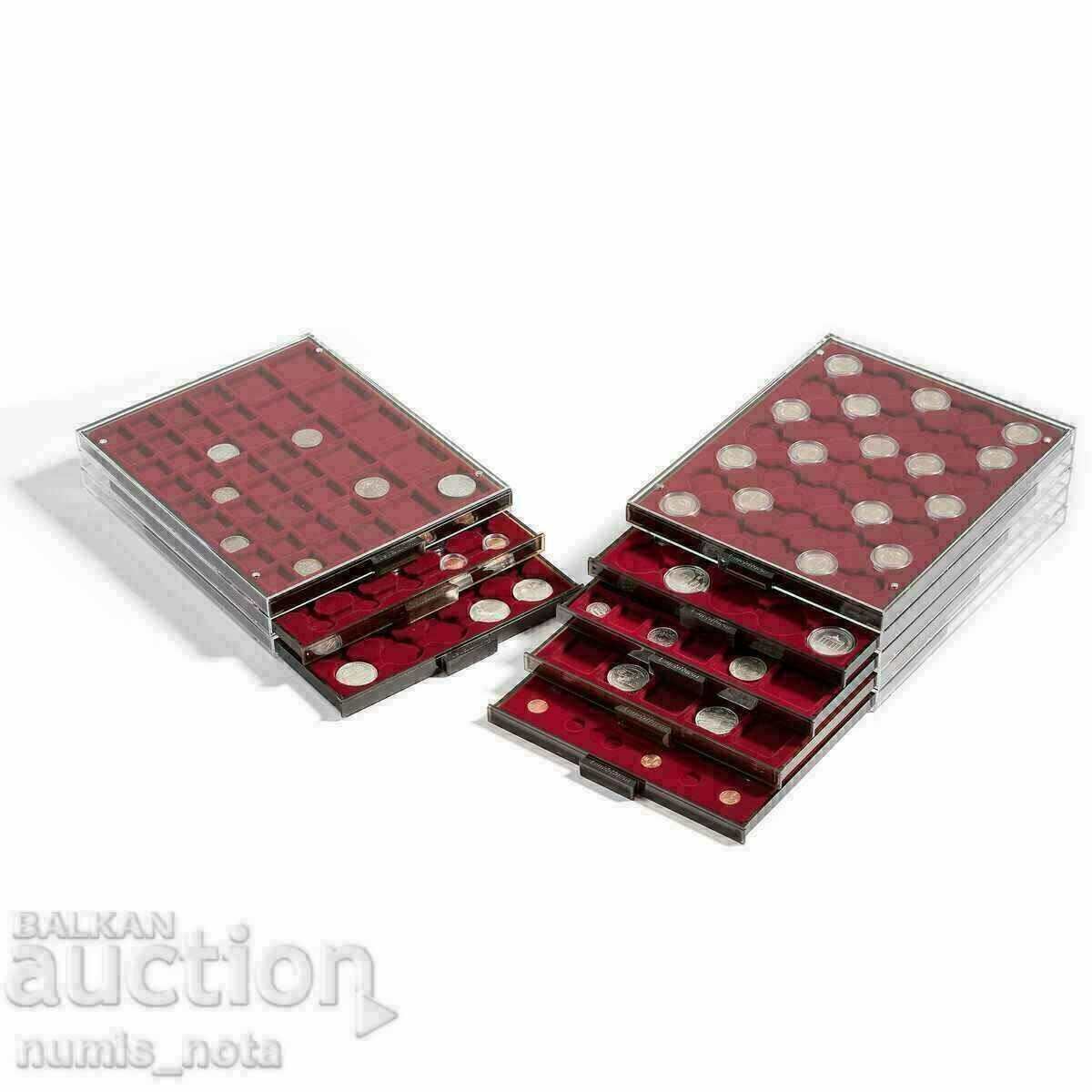 LEUCHTTURM MB boards - with 48 round sockets 29 mm. - 5 LEUCHTTURM MB boards - with 48 round sockets 29 mm. - 5