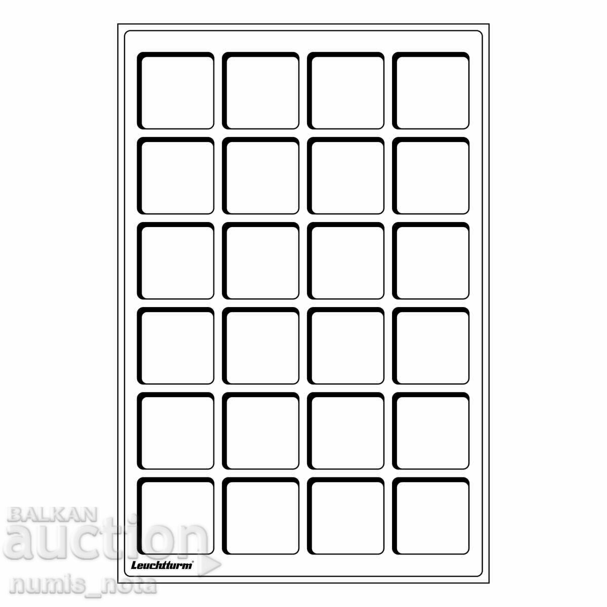 Auction LEUCHTTURM coin trays - with 24 sockets 47 mm - 2 pieces Auction LEUCHTTURM coin trays - with 24 sockets 47 mm - 2 pieces