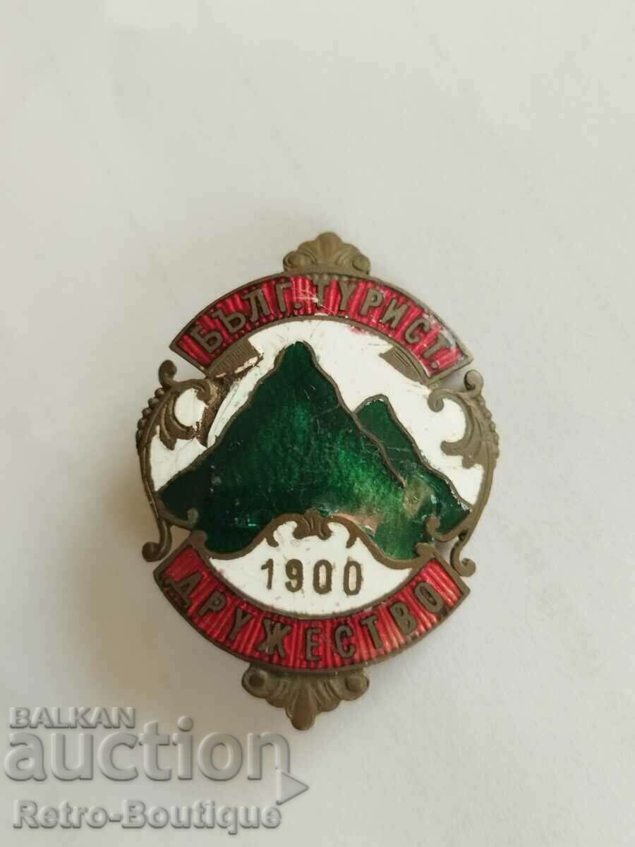 Sign, badge "Bulgarian Tourist Society", 1900