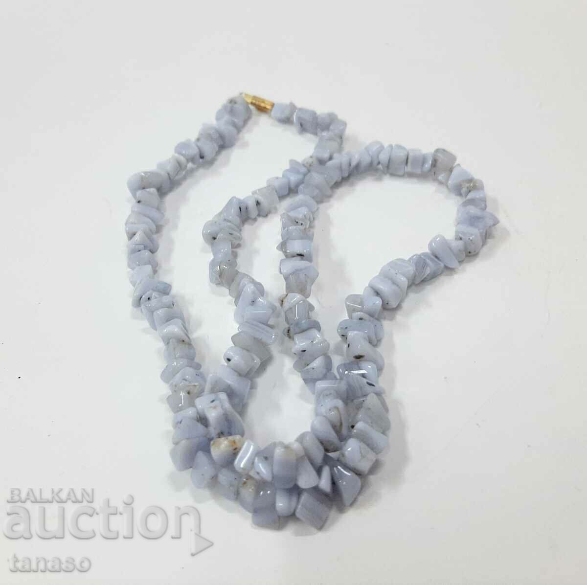 Necklace, necklace of natural gray agate(11.5) with price 35.00 BGN | € 17.90 Necklace, necklace of natural gray agate(11.5) with price 35.00 BGN | € 17.90