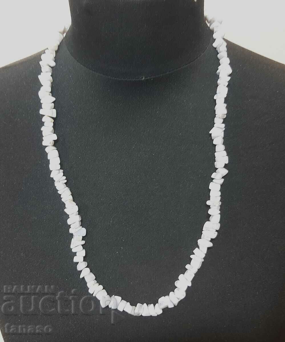 Necklace, necklace of natural gray agate(11.5) - 5 Necklace, necklace of natural gray agate(11.5) - 5