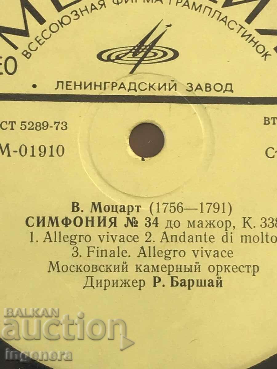 RECORD GRAMOPHONE CLASSICAL MUSIC-MOZART with price 9.00 BGN | € 4.60 RECORD GRAMOPHONE CLASSICAL MUSIC-MOZART with price 9.00 BGN | € 4.60