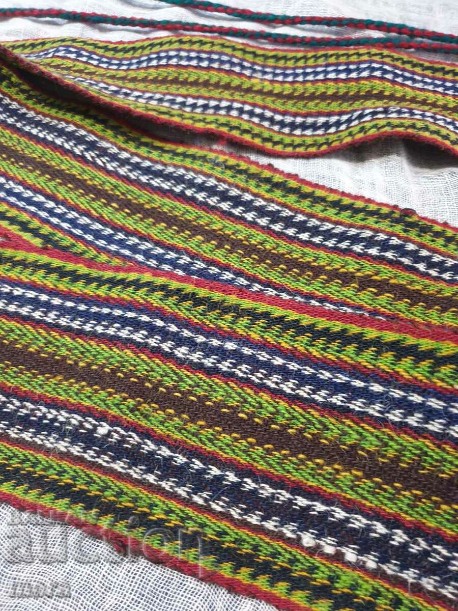 Authentic woven wide belt for folk costume with price 180.00 BGN | € 92.03