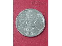 Old coin 2 francs 1983