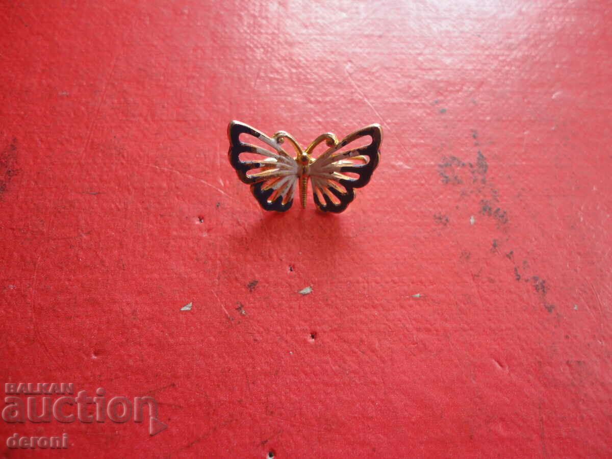 Broșă fluture superbă placată cu aur 6 cu preț 10.00 BGN | € 5.11