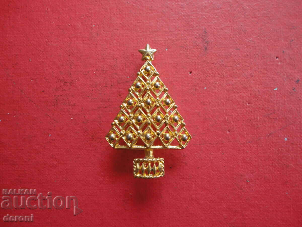 Доставка на Позлатена брошка с камъни 62