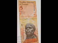 Venezuela 5 Bolivares 2007 Pick 89 Ref 5266