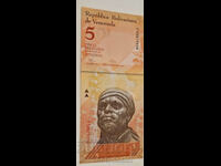 Venezuela 5 Bolivares 2007 Pick 89 Ref 5888