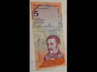 Venezuela 5 Bolivares 2018 Pick 102 Ref 0149