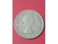 Old coin ½ crown 1954