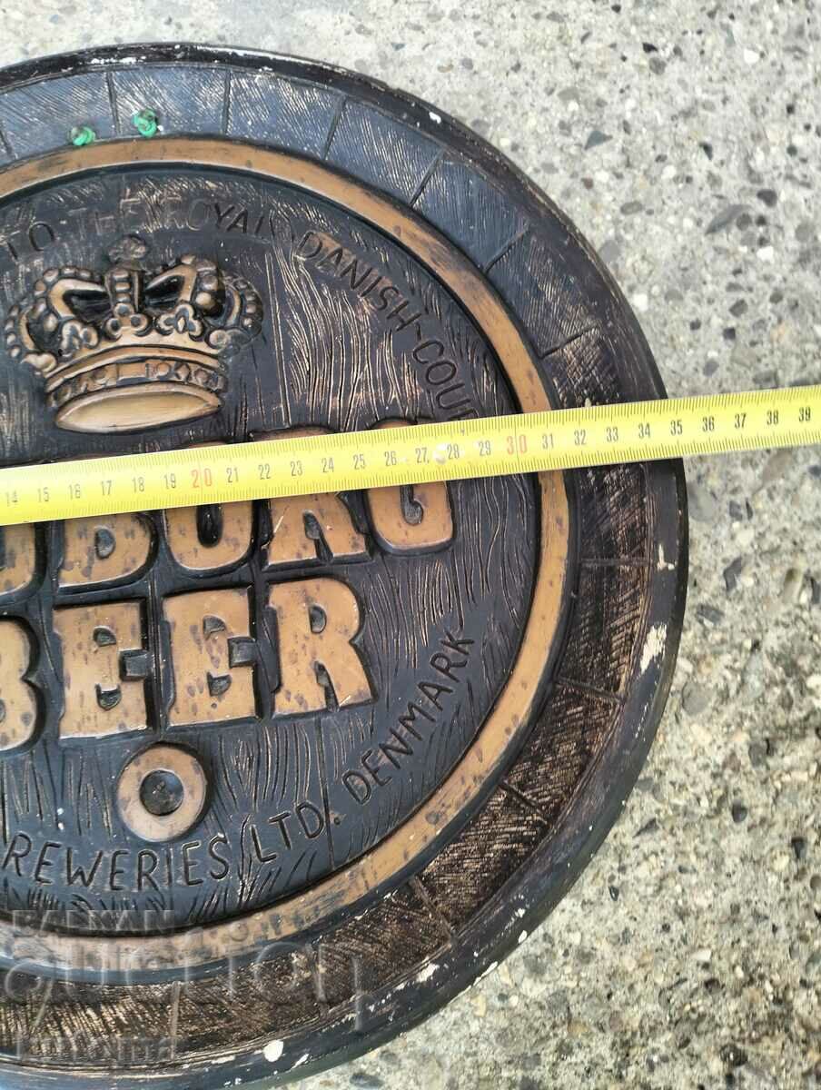 Old beer advertising sign with price 39.99 BGN | € 20.45 Old beer advertising sign with price 39.99 BGN | € 20.45
