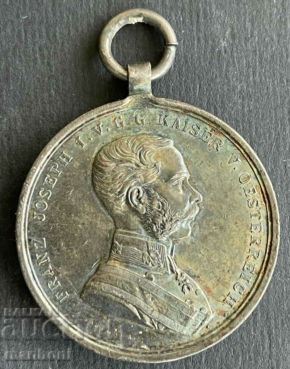 5816 Austria-Hungary Medal For Bravery Emperor Franz Joseph