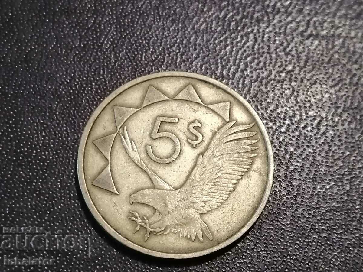 Namibia 5 dollars 1993