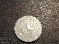 2018 Kenya 1 shilling Giraffe